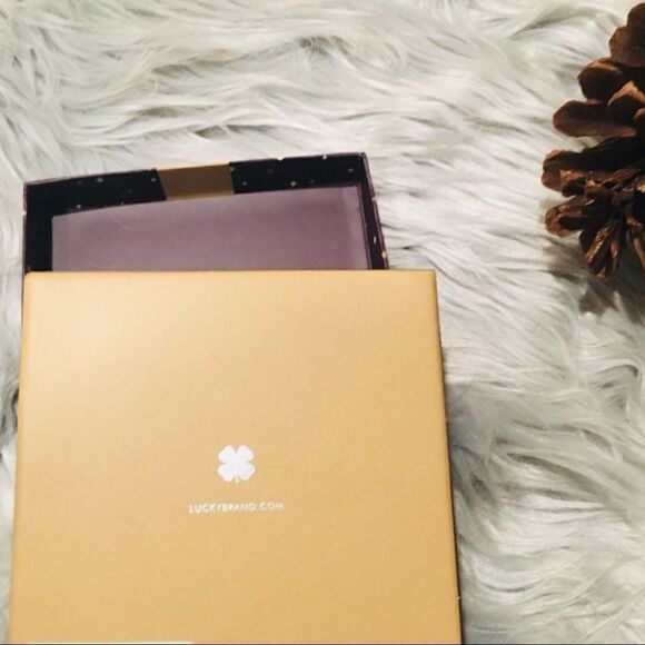 Lucky Brand Golden Cuff White Stone - Picture 7 of 8